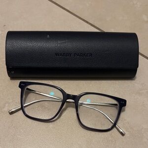 Warby Parker Caleb Dark Blue Glasses
